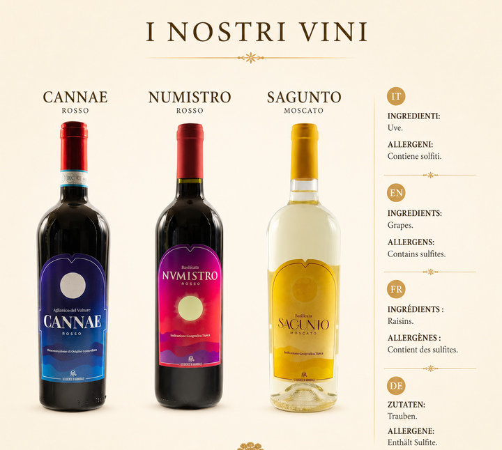 NUMISTRO IGT BASILICATA ROSSO 750 ml.